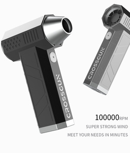 Mini ventilateur à jet 2 comprimés 100000 tr/min Souffleur d'air électrique Souffleur de poussière d'air portable sans fil Nettoyeur de clavier d'ordinateur pour <span class=keywords><strong>PC</strong></span>/voiture - Product Image 5