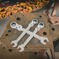 Juego de Llaves Combinadas de Trinquete de Acero Inoxidable Métrico de Alta Calidad, 700 lb-ft de Torque Máximo, Personalizable OEM