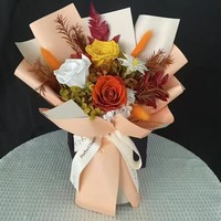 Neues Design konservierter Blumenstrauß für immer Rosen strauß für Hochzeit Geburtstag Valentinstag Muttertag Geschenk