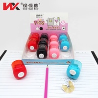 Mini taille-crayon cochon pour enfants et étudiants, taille-crayon en plastique en forme d'animal mignon pour ensemble pour enfants