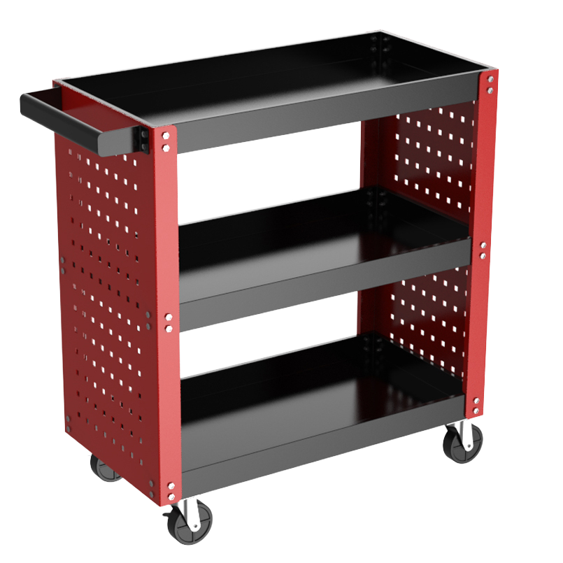 Auto Repair Mechanic Heavy Duty Steel Workshop Tool Cart Dolly Trolley ...