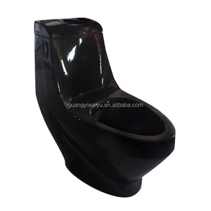 Black Toilet Seat Black Color Africa One Piece Toilet Set Bathroom Ceramic Washdown Wc Bowl Bright Solid White Simple Apartment