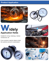 Customized Fast Measurement Vacuum Pressure Gauge Enhanced Industrial 100mm Diaphragm Air Pressure Gauge