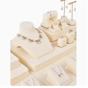 JINSKY, nuevos productos, acepta anillo MDF de fibra súper personalizado, exhibición de joyería, stand de joyería, exhibición de joyería