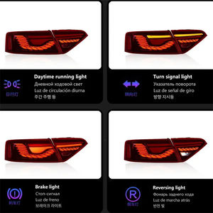 Fanali posteriori a LED per <span class=keywords><strong>Audi</strong></span> <span class=keywords><strong>A5</strong></span> <span class=keywords><strong>2008</strong></span> - 2016 posteriore fanale posteriore modificato RGB DRL indicatore di direzione sequenziale gruppo luce di retromarcia freno - Product Image 4