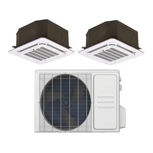 Sistema de aire acondicionado multizona tipo cassette para techo, multisplit, tipo Free Match. - Product Image 2