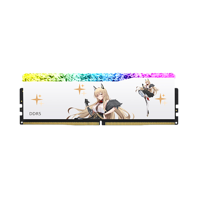 JUHOR DDR5 7200MHz 32GB RGB RAM DIMM 1.4V Low Latency Memory Optimized for 4K Editing Gaming Rigs ECC Function Stock Desktop