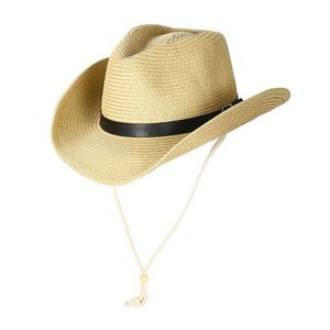 Chapeaux de paille personnalisés pour hommes avec logo – Chapeau de cowboy de plage d'été pour activités de plein air, style sauveteur de surf - Product Image 6