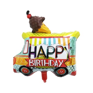 Nuevos Globos con Forma de Auto en Lámina Brillante, Set con Diseños de Auto de <span class=keywords><strong>Policía</strong></span>, Camión de Bomberos y Vehículo de Construcción - Product Image 4