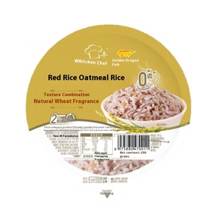 Golden Dragon Fish Fengchu Riz rouge Avoine Riz instantané 200g 3 boîtes <span class=keywords><strong>de</strong></span> chauffage des aliments pour un repas rapide Riz bouilli à emporter pour les horaires chargés - Product Image 2