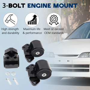 AOSU Nouveau support moteur à 3 boulons pour Honda Civic EG6 92-95 et Integra DC2 90-01, en aluminium billette 6061-T6 léger ENM009 - Product Image 4