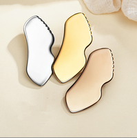 Outil de massage facial en acier inoxydable 304, couteau à fascia, lame en forme de lèvres, outils de maquillage, planche à gratter en forme de lèvres
