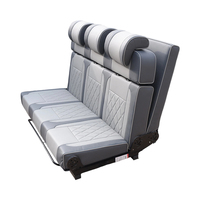 Siège de voiture pliable multifonctionnel en cuir imperméable universel, convertible en lit pour camping-car, conversion de fourgonnette