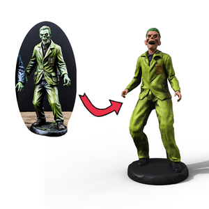 Figuras de Zombis en Miniatura de Resina Personalizadas, Decoración de Gabinete, Colección de Arte 3D Horripilante, Modelo Realista - Product Image 2