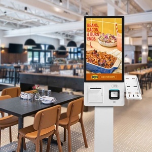 Restaurant & Supermarket Wall-Mount Self-Service Cash System Thermal <b>Printer</b> QR Code <b>Scanner</b> Touch Screen Ordering Kiosk - Product Image 4