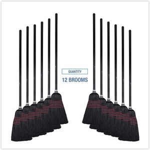 Escobas para Conserjería Boardwalk 930BP, 57-58-1/2 Pulgadas, Puntas con Bandera Negra/Natural, Cerdas de Poliéster, 12 Unidades por Caja, 5 Estrellas - Product Image 5