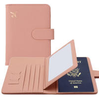 Anpassen Logo Rfid Luxus Designer PU Leder Familie Reise Brieftasche Pass halter Sublimation Pssport Cover Rohlinge