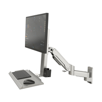 Meisonic T8-GA02KB argent X-Ray bagages Scanner Machine moniteur support de montage zone industrielle Application moniteur bras