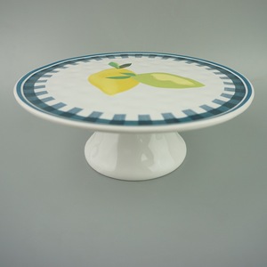 <span class=keywords><strong>Assiette</strong></span> à dessert en porcelaine européenne à <span class=keywords><strong>pied</strong></span> haut, écologique, moderne, pour mariage, anniversaire, plateau à fruits - Product Image 2