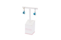 Boucles d'oreilles pour piercing corporel, accessoires de support de collier, vente en gros d'outils, magasins portables, présentoir à bijoux rose