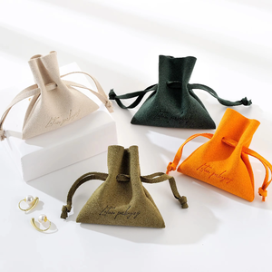 Pochette en microfibre de velours réutilisable de qualité supérieure, pour présentation de bijoux, emballage cadeau, sacs à charbon de barbecue, rangement à cordon - Product Image 2