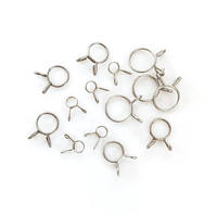 Collier de serrage à ressort de torsion automobile en acier inoxydable à fil unique, avec tailles en pouces/métriques pour les cadres de voiture