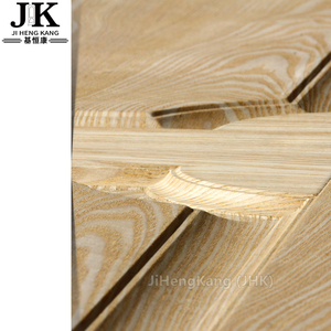 Puerta de MDF Laminado con Chapa de Madera JHK-S06, con Textura de Caoba, Interior Moderno para Uso en Hoteles, <span class=keywords><strong>Acabado</strong></span> Impermeable, Certificado E1 HCHO - Product Image 2