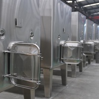 1000l 1500l 2000l Kant-En-Klare Wijnmakerijoplossingen Druivendestemmer Pers Wijn Fermentatietank Mengtank Bottelmachine