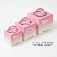 Boîte Cadeau Haut de Gamme à Poignée Dégradée, Emballage Premium pour Desserts, Personnalisable avec Logo pour Gâteaux, Pâtisseries et Bonbons – Offre Spéciale