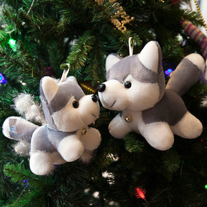 Peluche di Cane Husky Carino con Campanello Dorato, Animali di Peluche di Varie Dimensioni per Bambini, Regalo per Amanti degli Animali, Decorazione per la Casa, Compagno per la Notte - Product Image 6