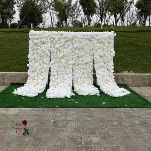 SPR 5D arrotolato decorazione domestica o festa nuziale soffitto fiori decorativi foglie verdi pianta di plastica parete artificiale del fiore - Product Image 3