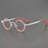 Lunettes de lecture en métal à monture complète, imprimé géométrique coloré, faites à la main, légères, tendance, unisexe, pour adultes, adaptées aux visages en forme de losange, usage quotidien