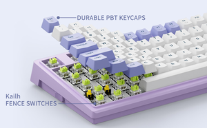 Tùy chỉnh 83 phím PBT Keycaps CNC Kit bàn phím USB có dây RGB Backlit Gasket trò chơi Bàn Phím Cơ khí cho máy tính để bàn - Product Image 5