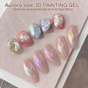 Gel de uñas sólido de 9 colores con textura de acetato, gel satinado para mezclar y pintar degradados, para salón de uñas y arte de uñas DIY - Product Image 3