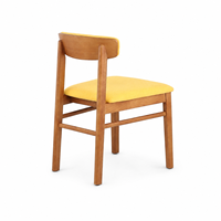 Chaise de salle à manger moderne en bois de frêne personnalisable pour hôtels et restaurants, usage commercial