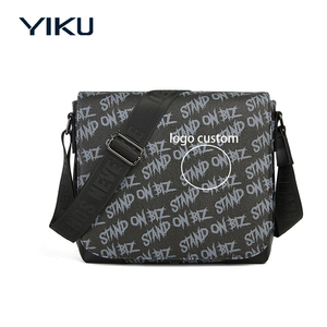 Borsa a Tracolla in Pelle PU di Alta Qualità YIKU, Logo Personalizzato, Stile alla Moda, Borsa Messenger per Uomo, Borsa a Tracolla Personalizzata - Product Image 3