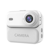 Mini caméra d'action magnétique 4K portable avec écran rotatif pour selfies, idéale pour le cyclisme en extérieur, les casques et les vlogs sportifs