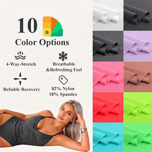 Tissu tricoté uni OEKO-TEX 82% nylon 18% élasthanne, extensible dans les quatre sens, pour maillots de bain, yoga, bikinis, lingerie, robes - Product Image 3