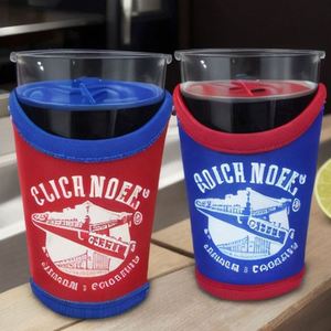 Factory Custom Reusable Neoprene Schooner Glass Cooler Coolies Pint Glass Sleeve Cover with OEM Logo - Product Image 5