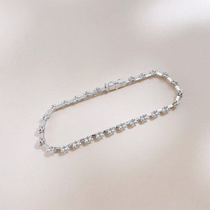 Pulsera con Diamantes Espaciados en Oro Blanco de 18K, Corte Brillante Cultivado en Laboratorio, Certificado IGI, 3.91g, Joyería Fina de Lujo para Mujer - Product Image 2