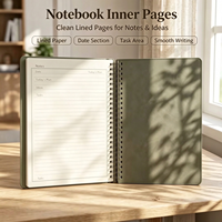 Carnet de notes/journal/agenda personnalisé 2027 en cuir/tissu PVC avec reliure cousue, coffret cadeau avec étui de protection