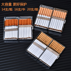 Étui à cigarettes rectangulaire classique JOFI en caoutchouc avec gravure, portable, noir et argent égyptien, pour accessoires de fumeur - Product Image 3