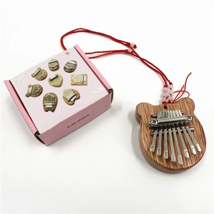 Kalimba miniature en bois massif de haute qualité, 8 tons, piano à pouce portable, instrument de musique - Product Image 5