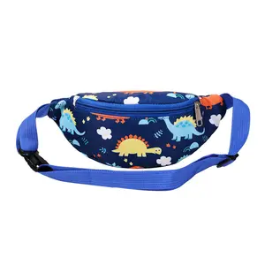 Unisex bambini ragazzi ragazze divertente marsupio tracolla marsupio Mini cartone animato in Nylon dinosauro per bambini marsupio