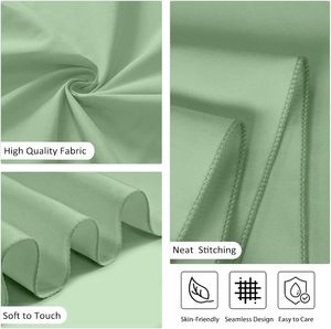 Cheap Wholesale Sage Green <b>Round</b> Rectangle Square 100% Polyester Woven Disposable Tablecloth for Wedding Party Outdoor - Product Image 4