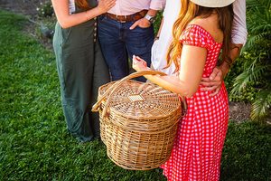 Mimbre Willow tejido De Mimbre De almacenamiento en forma De corazón De cesta De Picnic Cestino De Mimbre della Ratta <span class=keywords><strong>Pic</strong></span> <span class=keywords><strong>nic</strong></span> Cestas De Mimbre corazón - Product Image 6