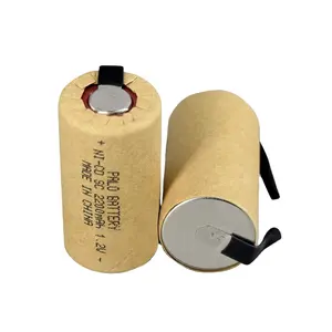 100% SC Rechargeable Battery 1.2V 2200mah Sub C NI-CD Cell Power Tools Scooter Toys MSDS Paper Jacket 3months-1year, 1 Year Palo