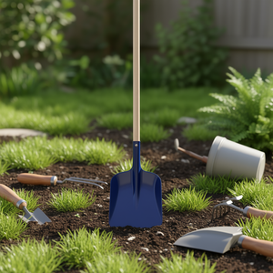 Turk Flat-<b>edged</b> Shovel Holsteiner 70cm Handle Blue Color Garden <b>Tool</b> - Product Image 3