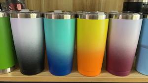 Vasos Térmicos Personalizados al por Mayor de Fábrica, de Acero Inoxidable con Recubrimiento en Polvo, de 20 oz, para Viajes en Auto, con Tapa para Café - Product Image 6