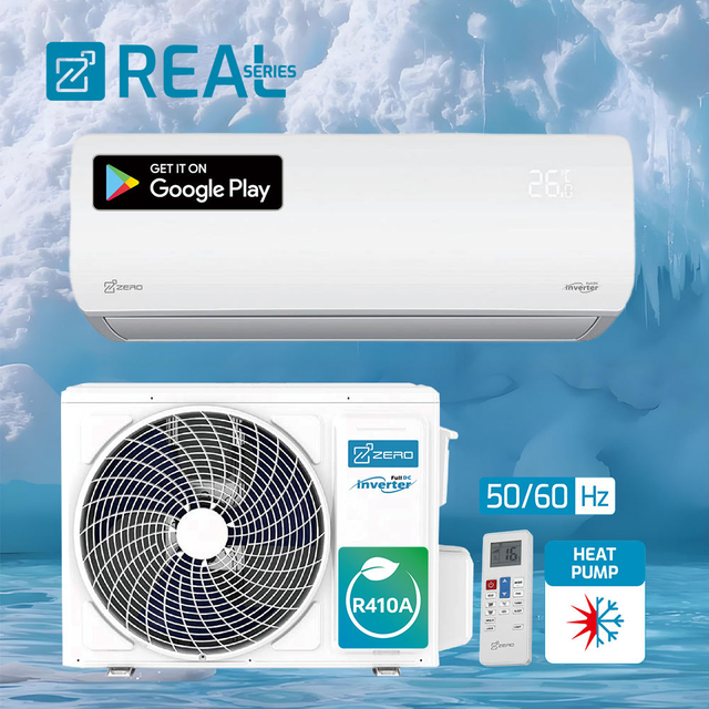 Smart DC Inverter Mini Split 12K-18K BTU Wall Air Conditioner R410A Comfort Fast Cooling Heating Dehumidifier High Household
